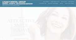 Desktop Screenshot of legacydentalgroup.com